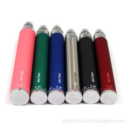 EGO-C twist battery, adjustable voltage battery from bottom, 650/900/1100mAh capacity, hot selling